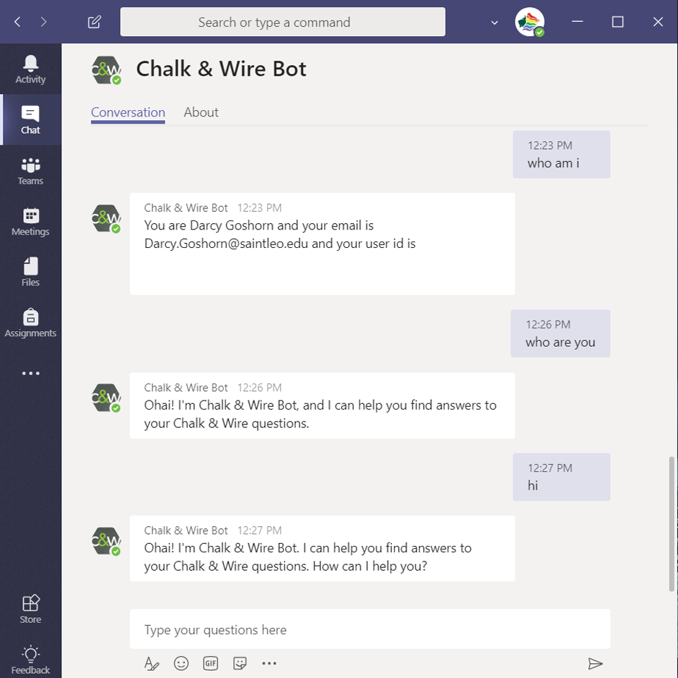 Chalk and Wire Bot