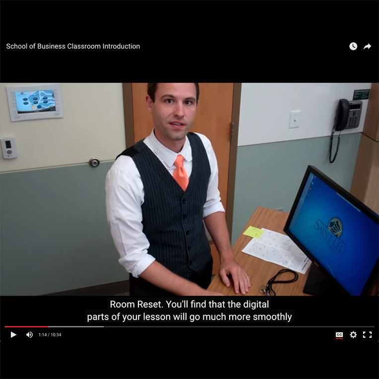 School of Business Classroom Introduction video
